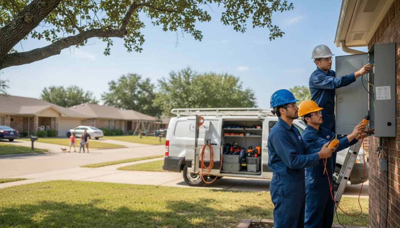 Certified electrician providing emergency electrical services in Clifton, TX